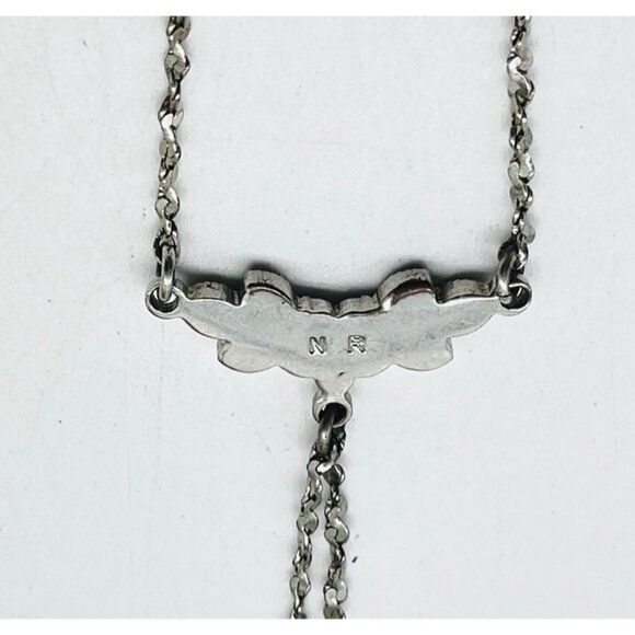 AVON Silver Tone Crystal Bracelet Anklet Signed Adjustable - Picture 12 of 12